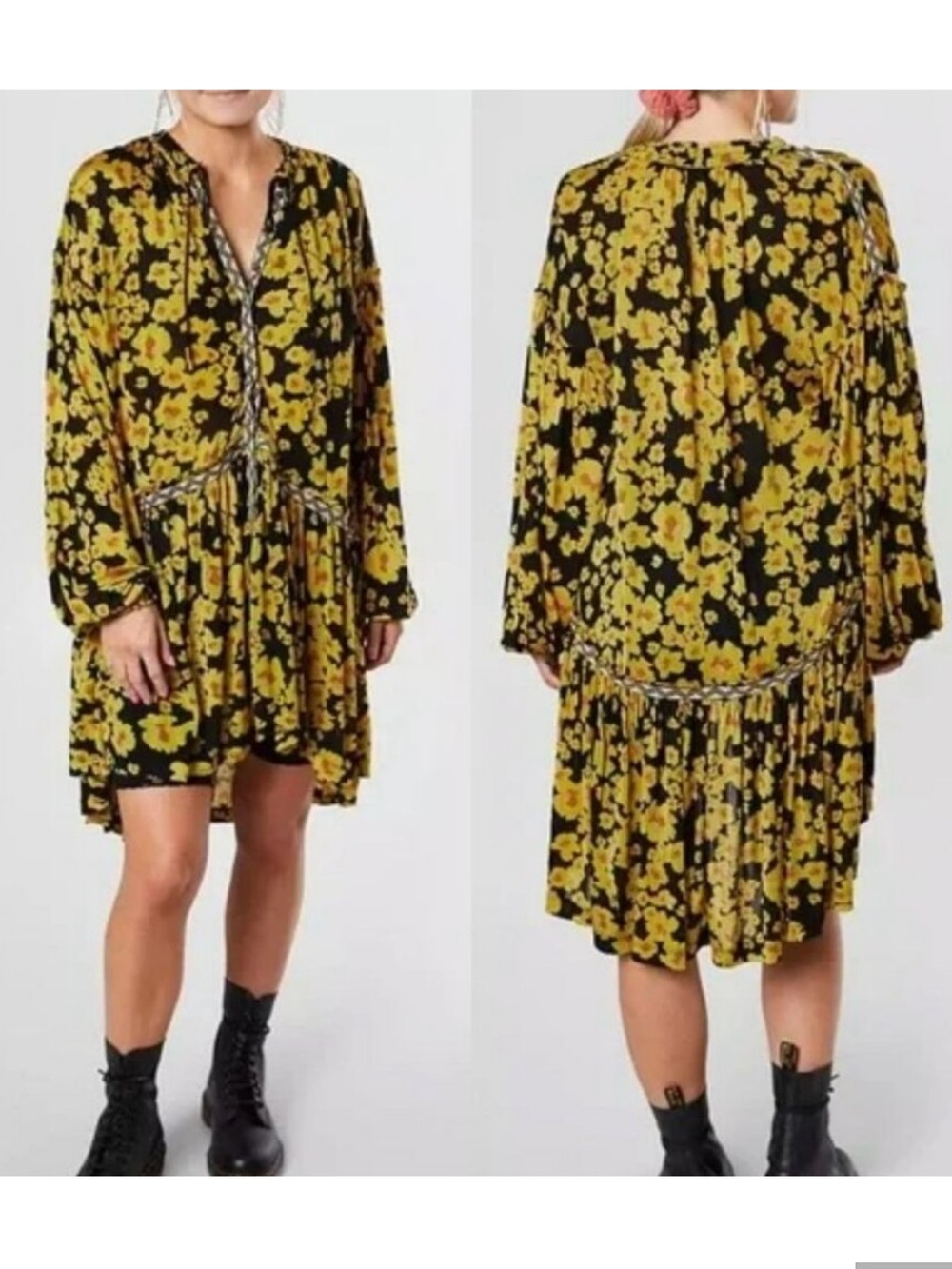 🌼 Free People Love Letter Floral Tunic (Size Medium)